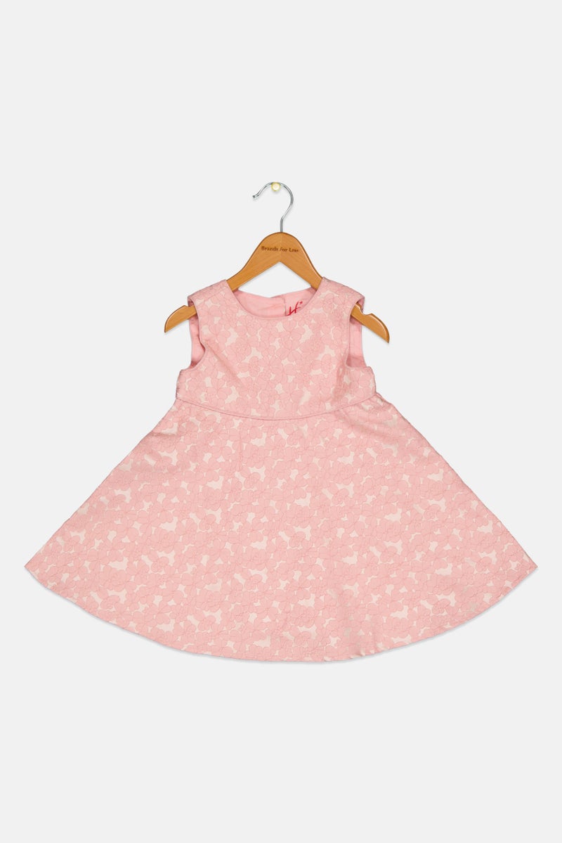 Hamleys Toddlers Girl Sleeveless Floral Print Dress, Pink - Image 2
